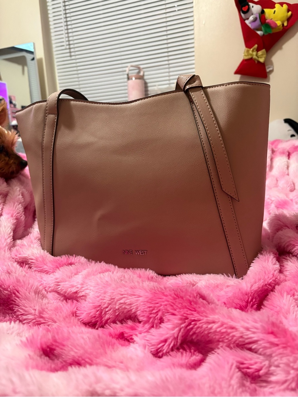 Nine West Mauve Tote Bag - Dusty Pink